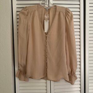 Joie Brand - 100 Percent Silk. Size XXS Color - Pink Sky